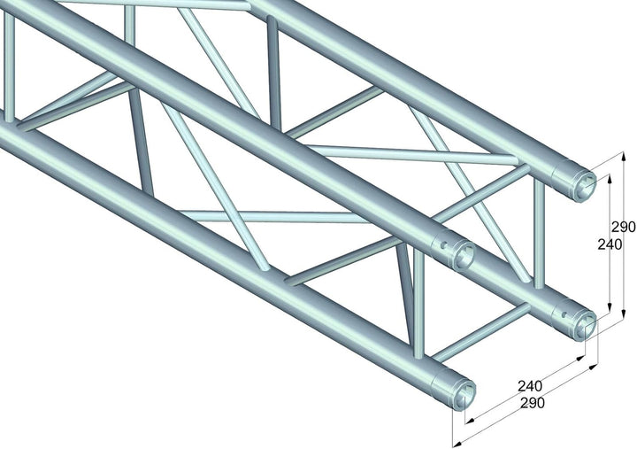 Alutruss 6030649C 6082-290 Quadlock Traverse (4-Punkt)