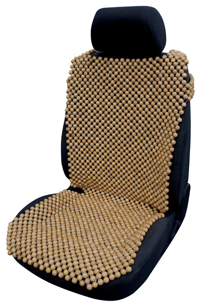 Cora 000127406 Sitzbezug Auto in-Kugeln Holz Natur