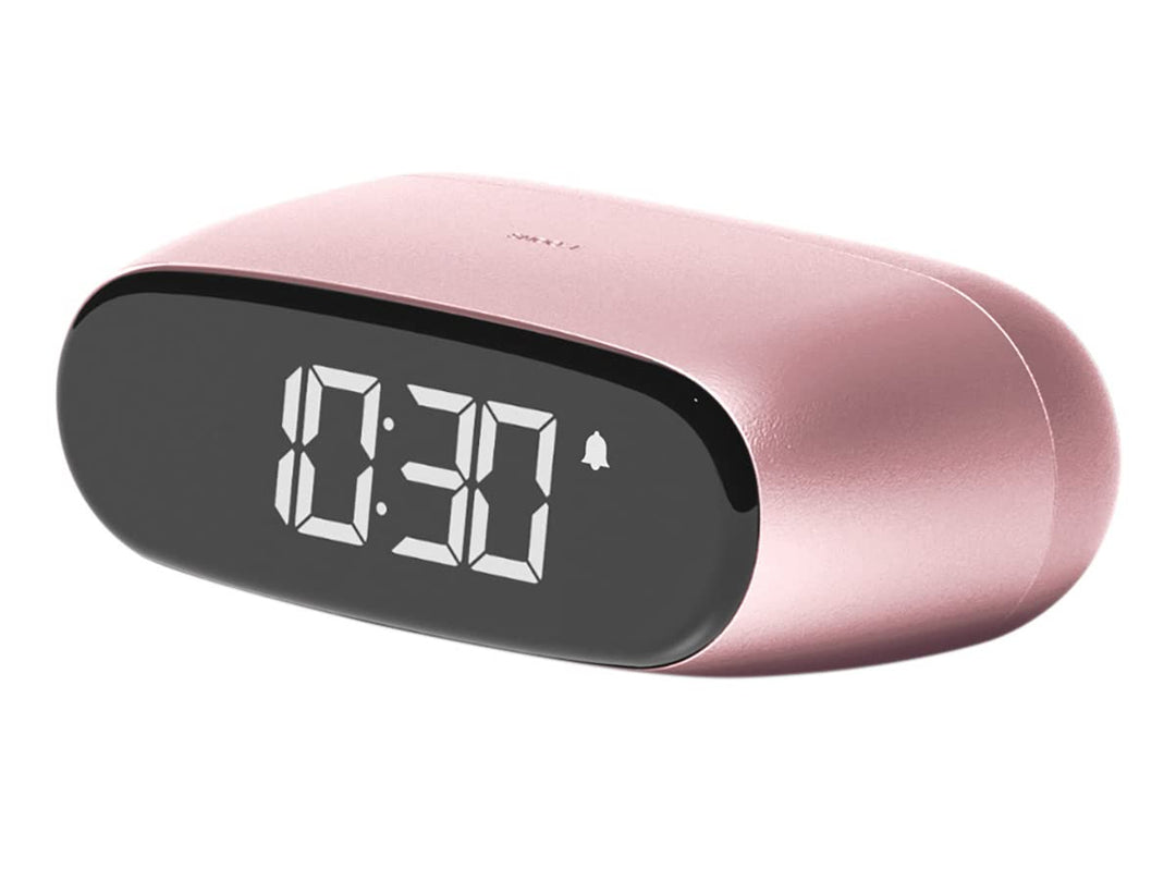 Lexon Minu Mini-Wecker, kompakt, mit VA-LCD-Display, Touchscreen-Bedienung, Snooze-Funktion und Hint