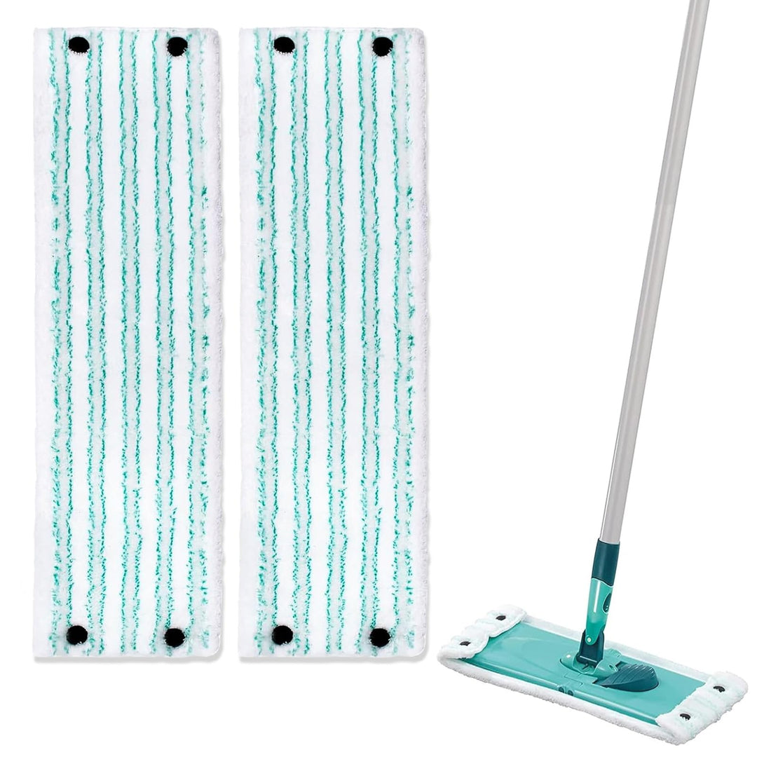 4 Stück Wischmopp Bezug für Leifheit Clean Twist M Micro Duo 33x15cm Bodenwischer Ersatzbezug für al