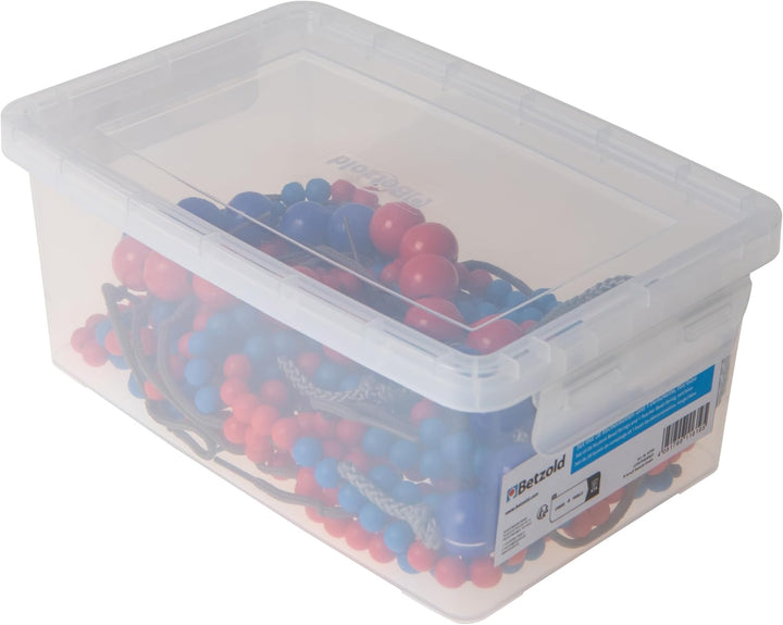Betzold - Rechenketten-Set 28 Stück, Demo-Rechenkette in Box - Rechnen lernen 1. Klasse, rot/blau
