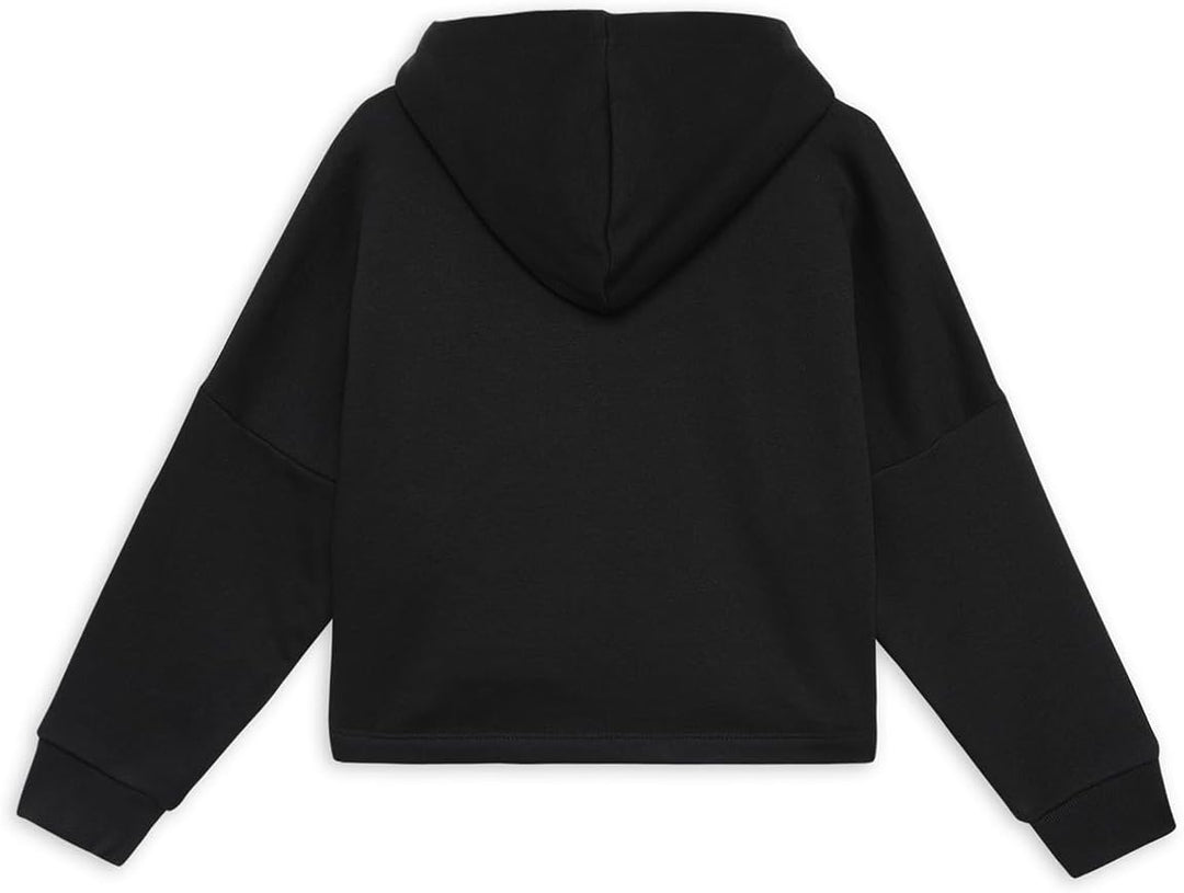 PUMA Mädchen ESS Logo Cropped Hoodie G Sweat 116 Puma Schwarz, Pfirsich, Smoothie, 116 Puma Schwarz,