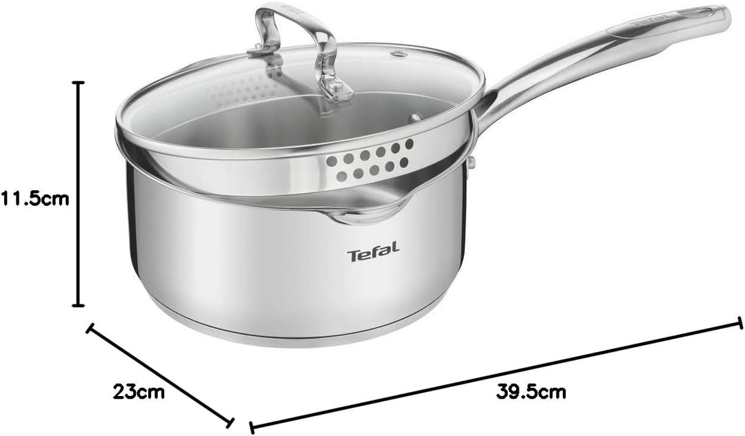TEFAL DUETTO+ G7192355 Saucepan Round Edelstahl