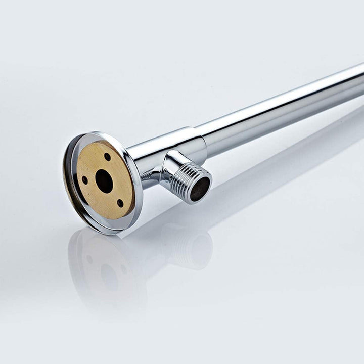 Melairy Verchromter, glänzend hängender Duscharm mit Messinghalterung 37 cm Wandmontage Duscharm aus