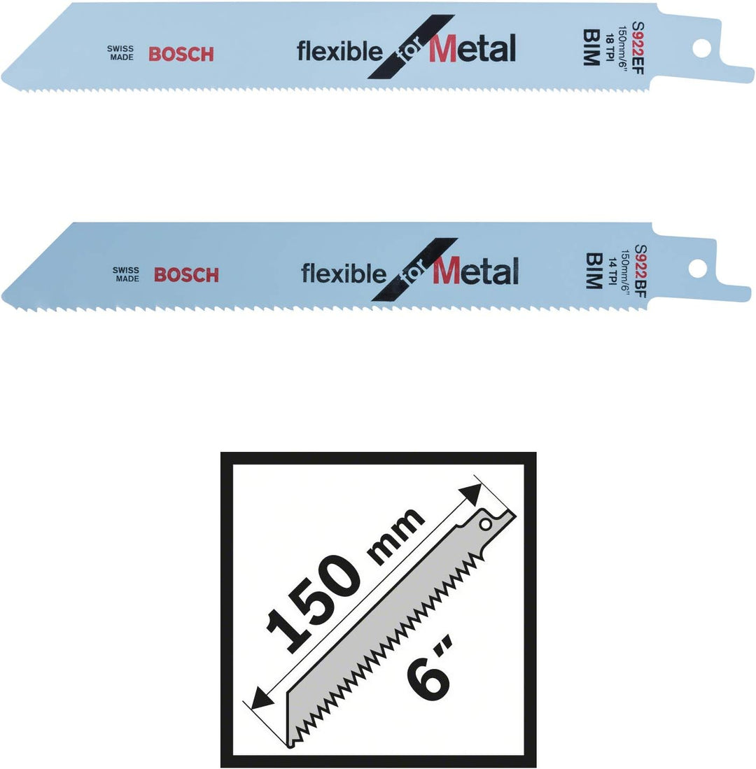 Bosch Accessories Professional 6tlg. Stichsägeblatt-Set Wood and Metal zum Sägen in Holz und Metall