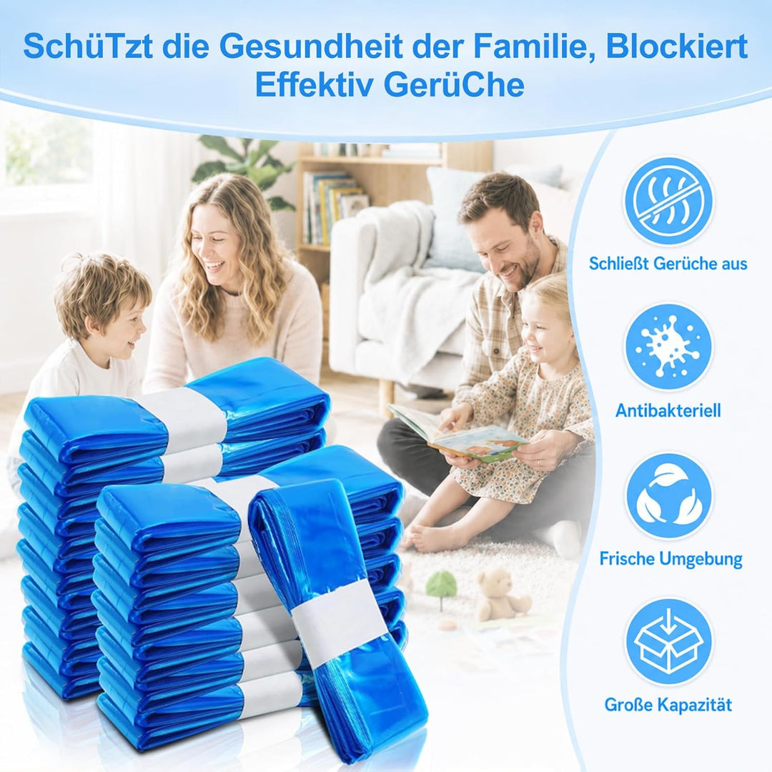 15 Stück Windeleimer Nachfüllkassetten, Hervorragende Abdichtung und Zähigkeit, Nachfüllfolie windel
