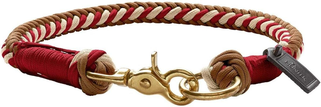HUNTER 67848 Halsung Tinnum, 190 g Rot / Beige M-L, Rot / Beige M-L