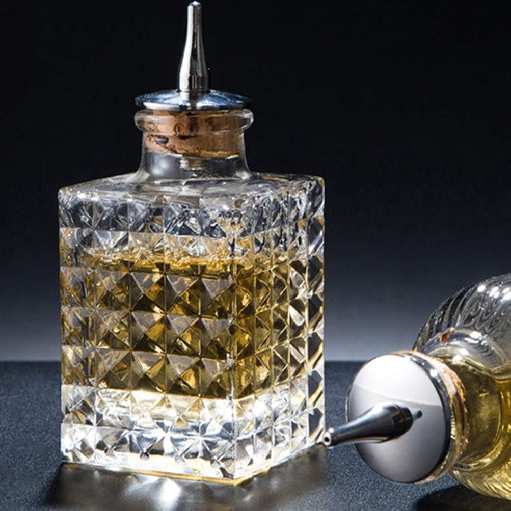 Absinth Glasflasche, Bitterflasche Bittertropfen Glaglas Dasher- Flaschen Bitterspender Mit Dash Whi