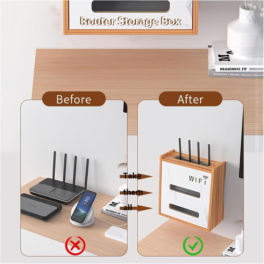 WiFi Router Aufbewahrungsbox, Schwebende Regale, Wand WLAN Router Regal, Wandbehänge TV Kabel Verste