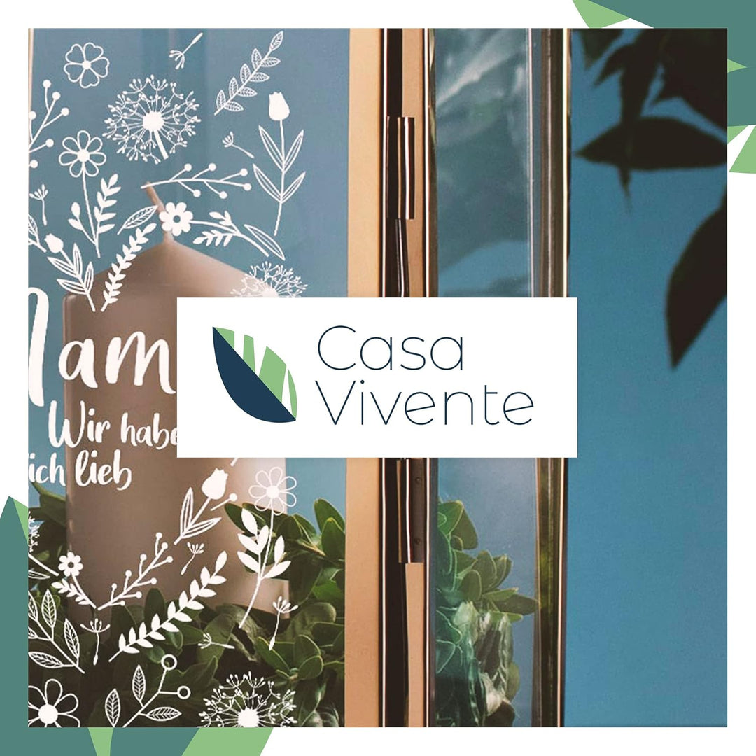 Casa Vivente Laterne aus goldfarbenen Edelstahl mit Gravur für Mama, Ich Habe Dich lieb, Deko-Windli
