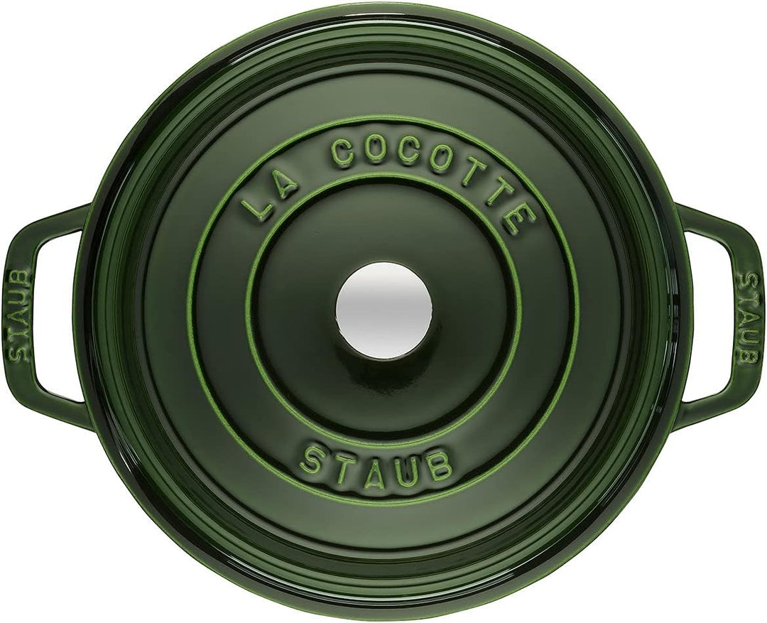 STAUB Gusseisen Bräter/Cocotte, Rund 22 cm, 2,6 L, Aromaregen Funktion, Für alle Herdarten geeignet,