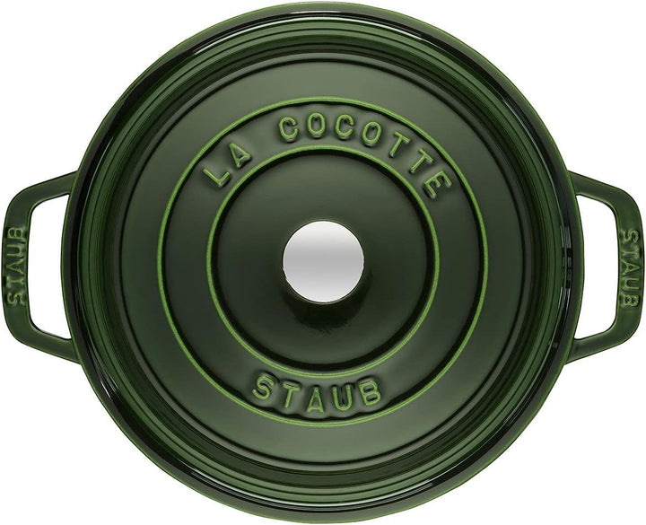 STAUB Gusseisen Bräter/Cocotte, Rund 22 cm, 2,6 L, Aromaregen Funktion, Für alle Herdarten geeignet,