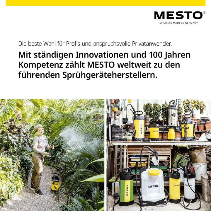 MESTO FERROX Plus 6 Hochdrucksprühgerät 6L Set inkl. MESTO Köcher | Drucksprüher 6 Bar | Schalölspri