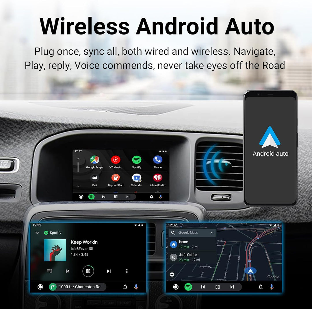 EZoneTronics Wireless CarPlay & Android Auto Retrofit Kit Decoder Box für Volvo V40 V60 S60 XC60 V70