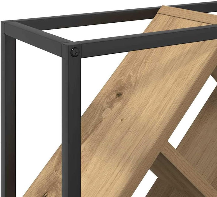 vidaXL Weinregal Artisan-Eiche 51 x 18 x 52,5 cm Holzwerkstoff, Moderner rechteckiger Weinaussteller