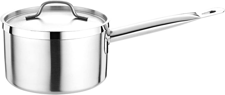 Edelstahl Kochtopf mit Deckel für alle Herdarten Topf in 11 Grössen Ø 16cm - Höhe 7cm, Ø 16cm -