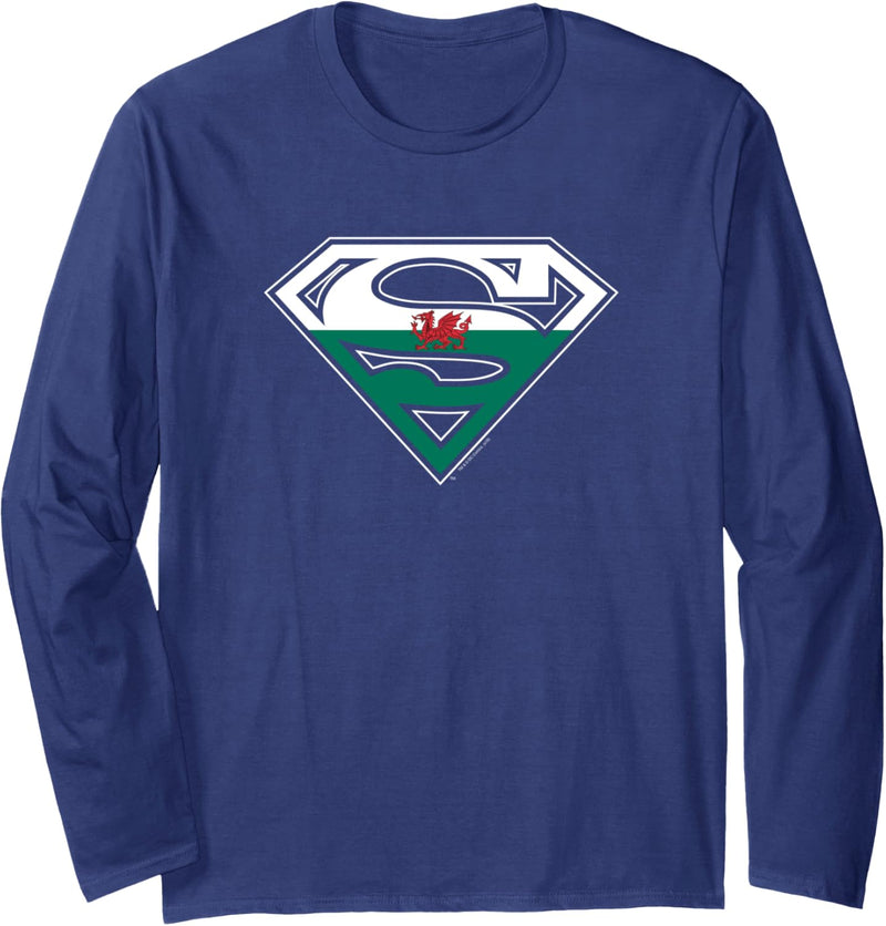 Superman Welsh Shield Langarmshirt