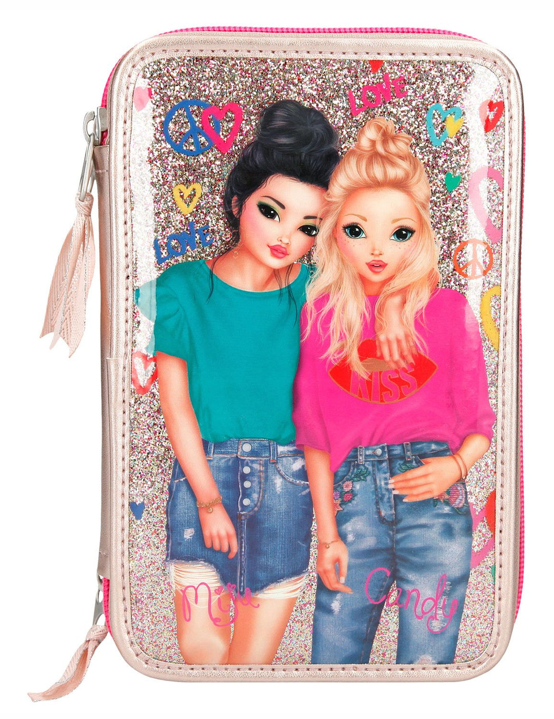 Depesche 8273 - TOPModel Friends Federtasche 3 fach, gold, ca. 20 x 13 x 7 cm Topmodel Friends Gold,