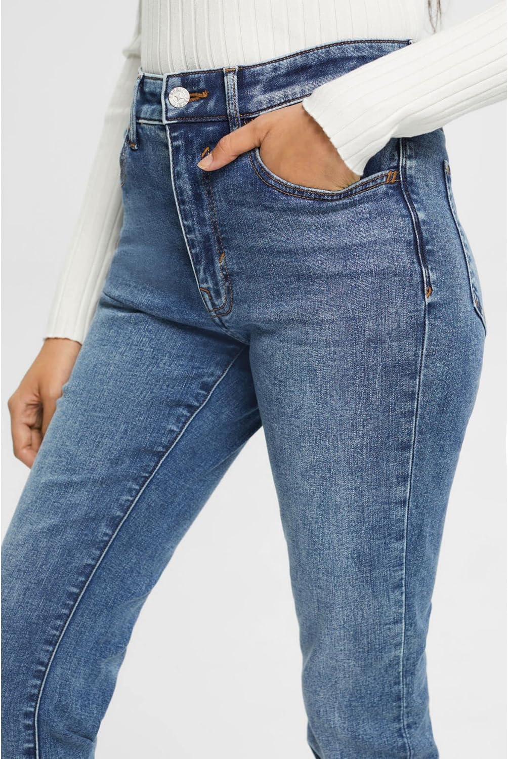 ESPRIT Damen Jeans 26W / 30L 902/Blue Medium Wash, 26W / 30L 902/Blue Medium Wash