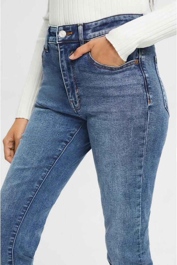ESPRIT Damen Jeans 25W / 32L 902/Blue Medium Wash, 25W / 32L 902/Blue Medium Wash