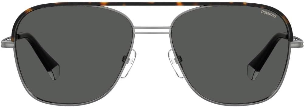 Polaroid Unisex PLD 2108/s/x Sunglasses, 6LB/M9 Ruthenium, 57
