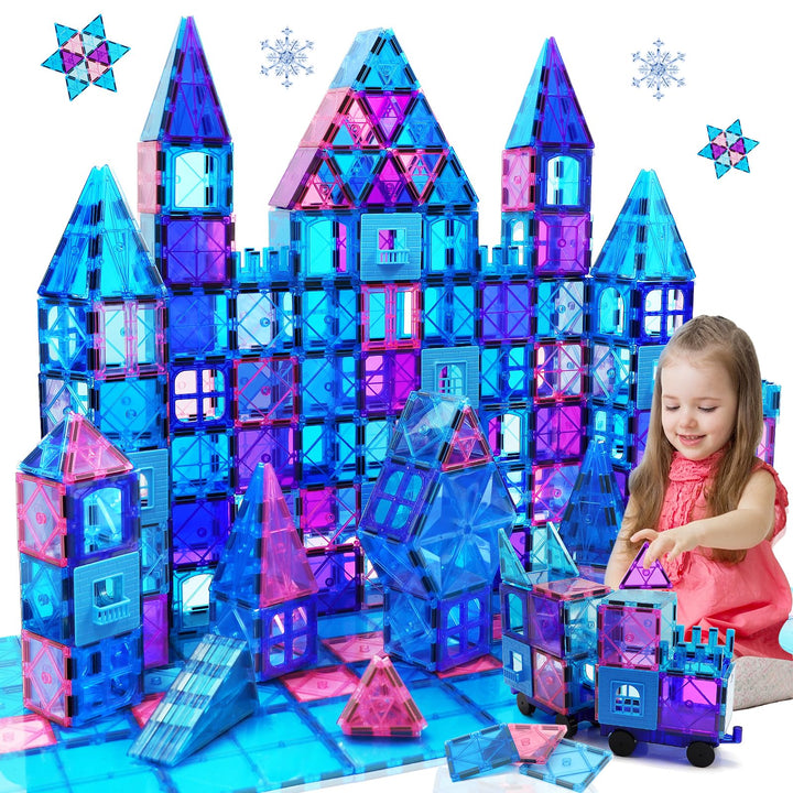 Magnetische Bausteine 102 Teile Magnetbausteine Spielzeug ab 3 Jahre Magnete Kinder Magnetspielzeug
