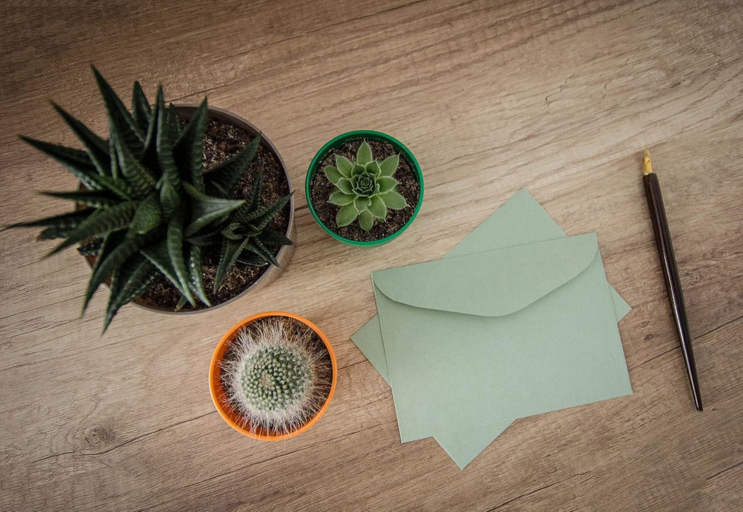 500x Briefumschlag Mint-Grün DIN C6 Recycling Fensterlos 500 Grün, 500 Grün