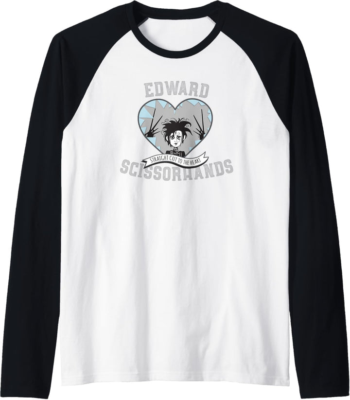 Tim Burton's Edward Scissorhands Straight Cut to the Heart Raglan