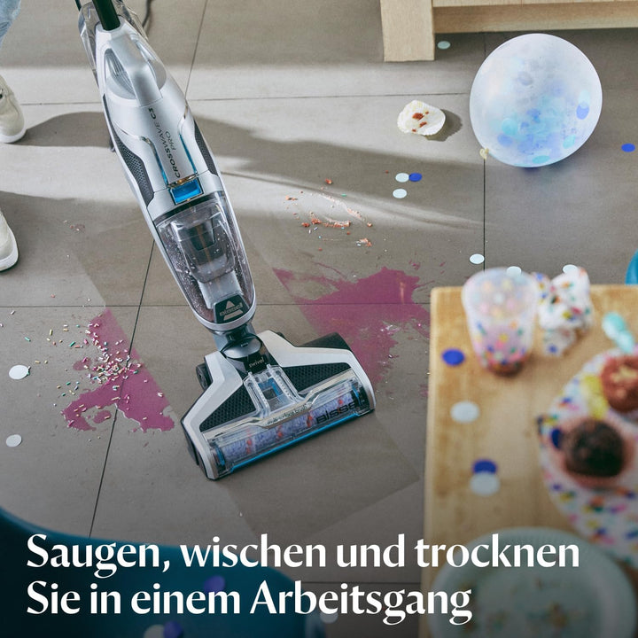 BISSELL CrossWave C3 Pro | 3-in-1 Nass Trockensauger | Saugen, Wischen & Trocknen | Mehrflächenreini
