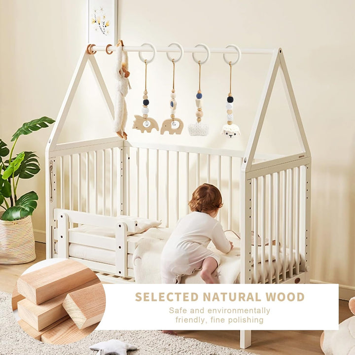 4 Stück Spielbogen Baby Spielzeug ab 0 Monate Spielebogen Babies Toys Spielbögen Baby Gym Anhänger H