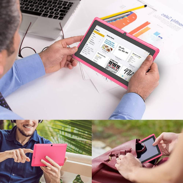 Haehne 7 Zoll Tablet PC, Android 5.0, A33 Quad Core, 1GB RAM 8GB ROM, Dual Kameras, WiFi, Bluetooth,