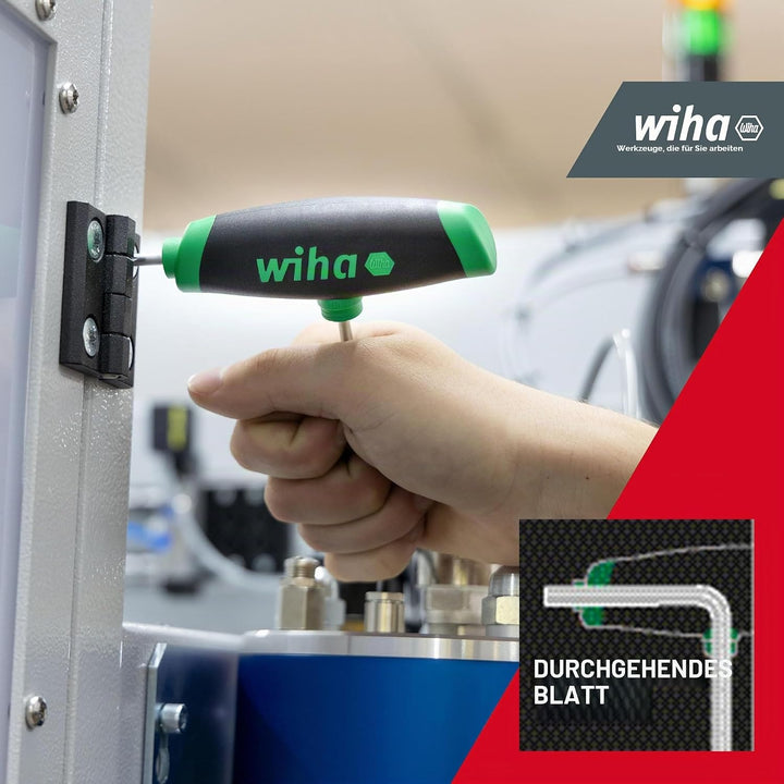 Wiha Stiftschlüssel Set 6-tlg. mit Quergriff TORX® I ComfortGrip mit Seitenabtrieb I Satz T10 - T40