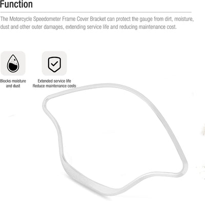 Scooter Tachometerschutz Aluminium Meter Armaturenbrett Halterung Schutzabdeckung Tachometer Dekorat