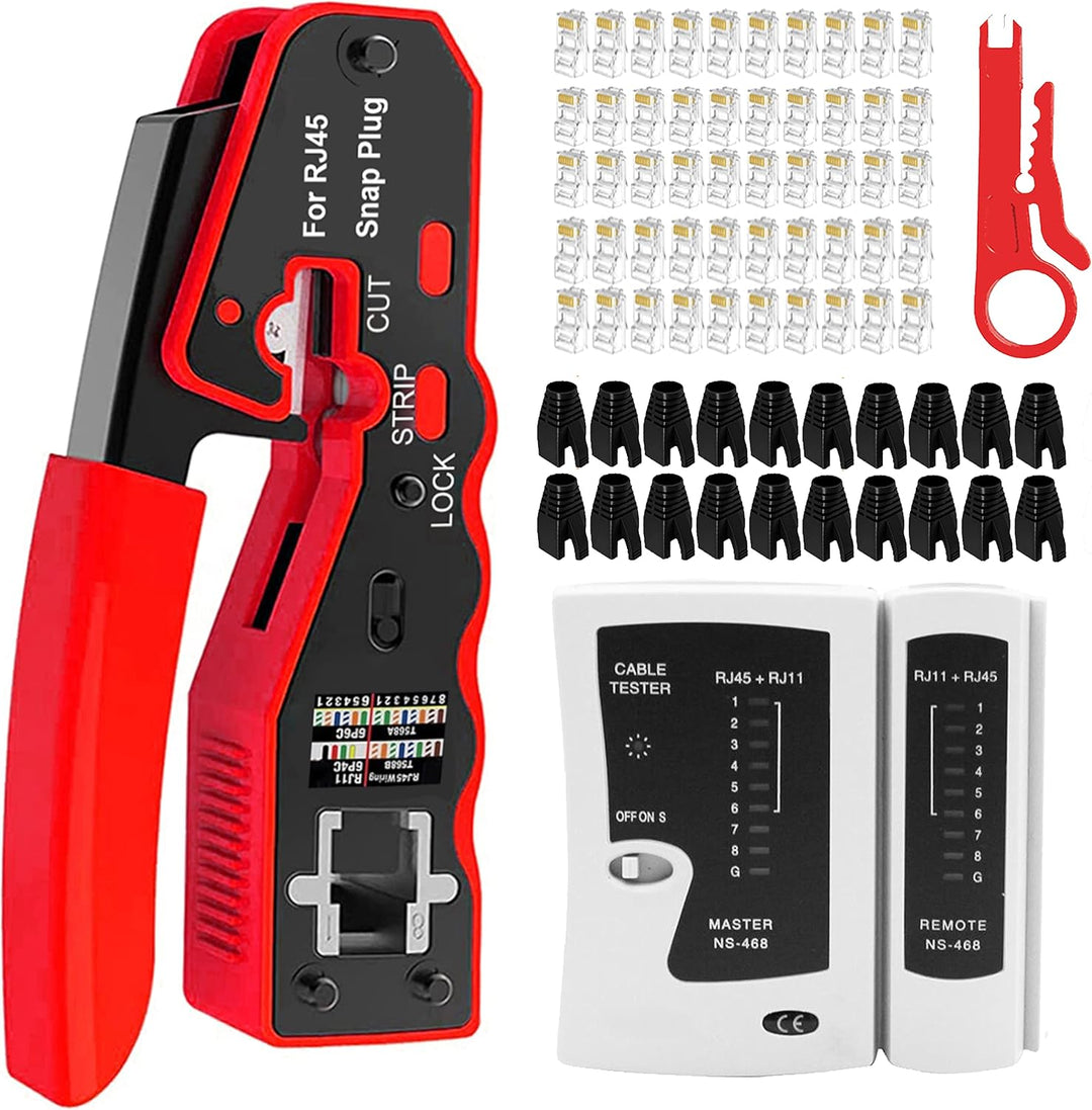 MAYLINE RJ11 RJ45 Cat5 Cat6 Netzwerkkabelprüfgeräte Reparaturwerkzeuge Abisolierschneider, Abisolier
