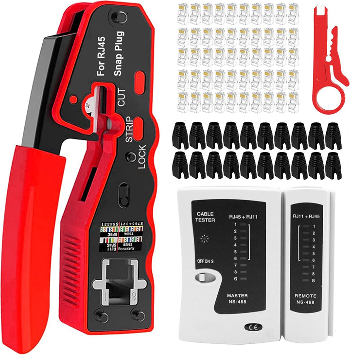 MAYLINE RJ11 RJ45 Cat5 Cat6 Netzwerkkabelprüfgeräte Reparaturwerkzeuge Abisolierschneider, Abisolier