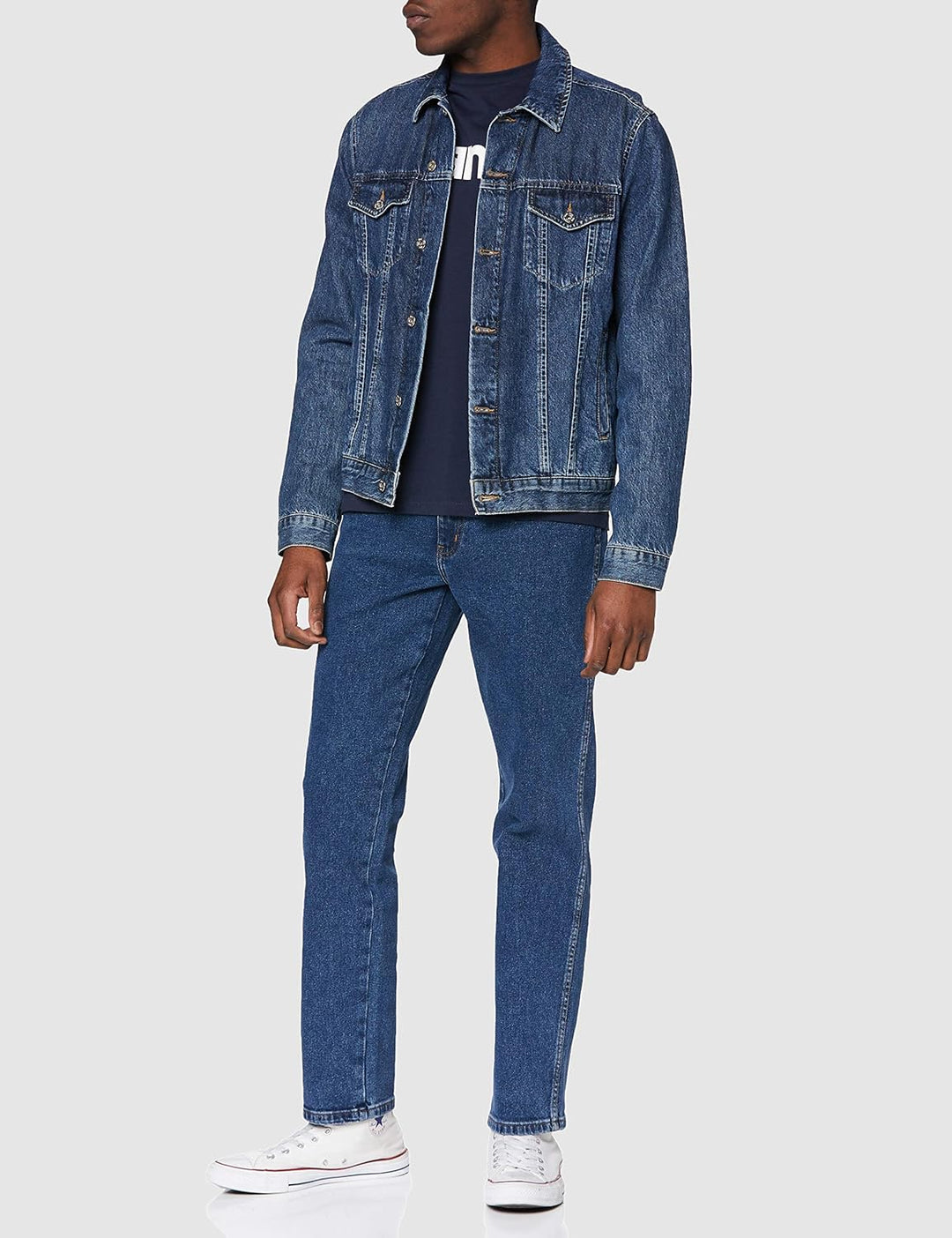 Wrangler Texas Stretch Herren Jeans Regular Fit Jeanshose Hose Schwarz Blau 40W / 32L Blast Blue, 40