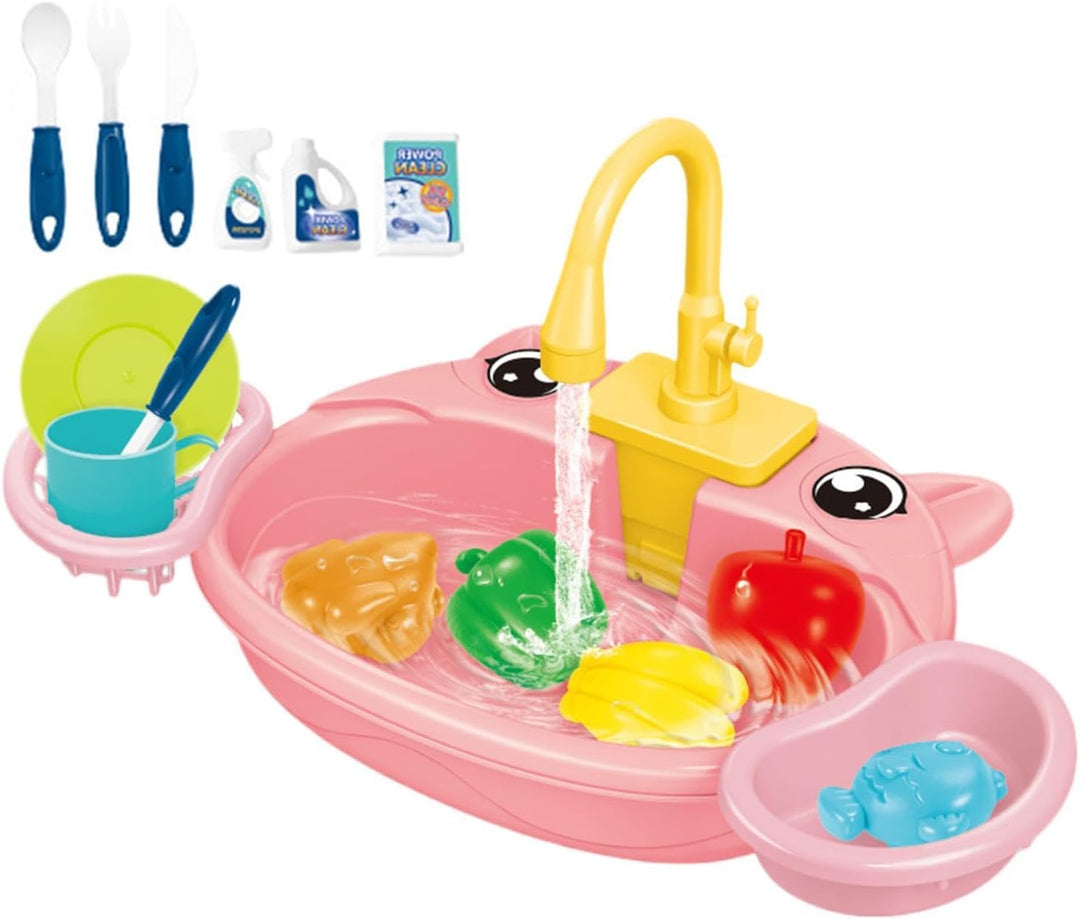 Spielwaschbecken für Kinder Küchen-Wasserspielzeug-Set | Outdoor-Kinderspüle draussen, Sommer Kinder