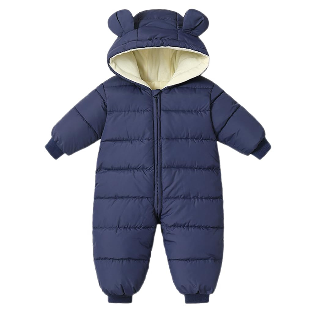 BRONG Schneeanzug Baby Mädchen Jungen Overall Winter Jumpsuit Mantel Neugeborenes Dickes Reissversch