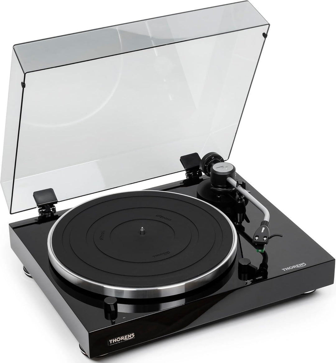Thorens Plattenspieler TD 204 Hochglanz Schwarz
