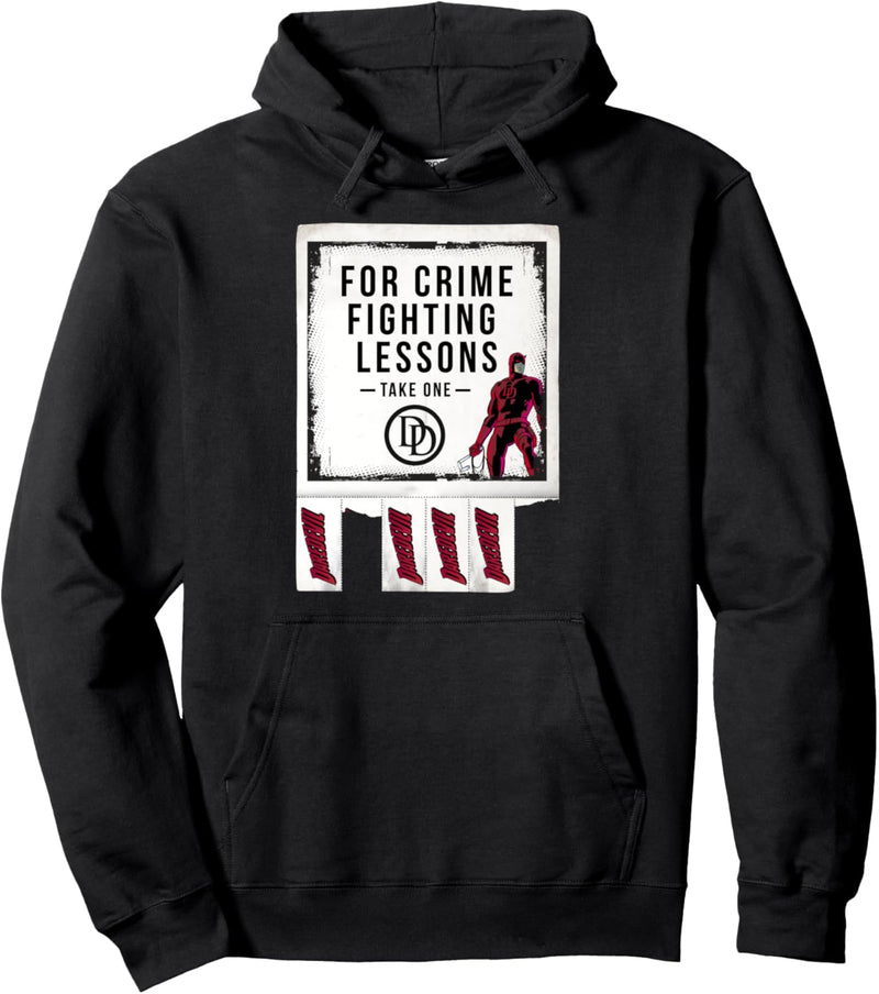 Marvel Daredevil For Crime Fighting Lessons Contact Poster Pullover Hoodie