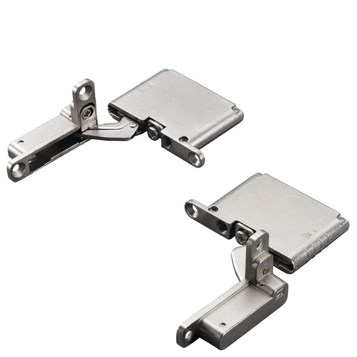 1 Paar Salice AIR Scharnier mit Push Open Funktion 105° Titanium anthrazit zum Einlassen in Front un