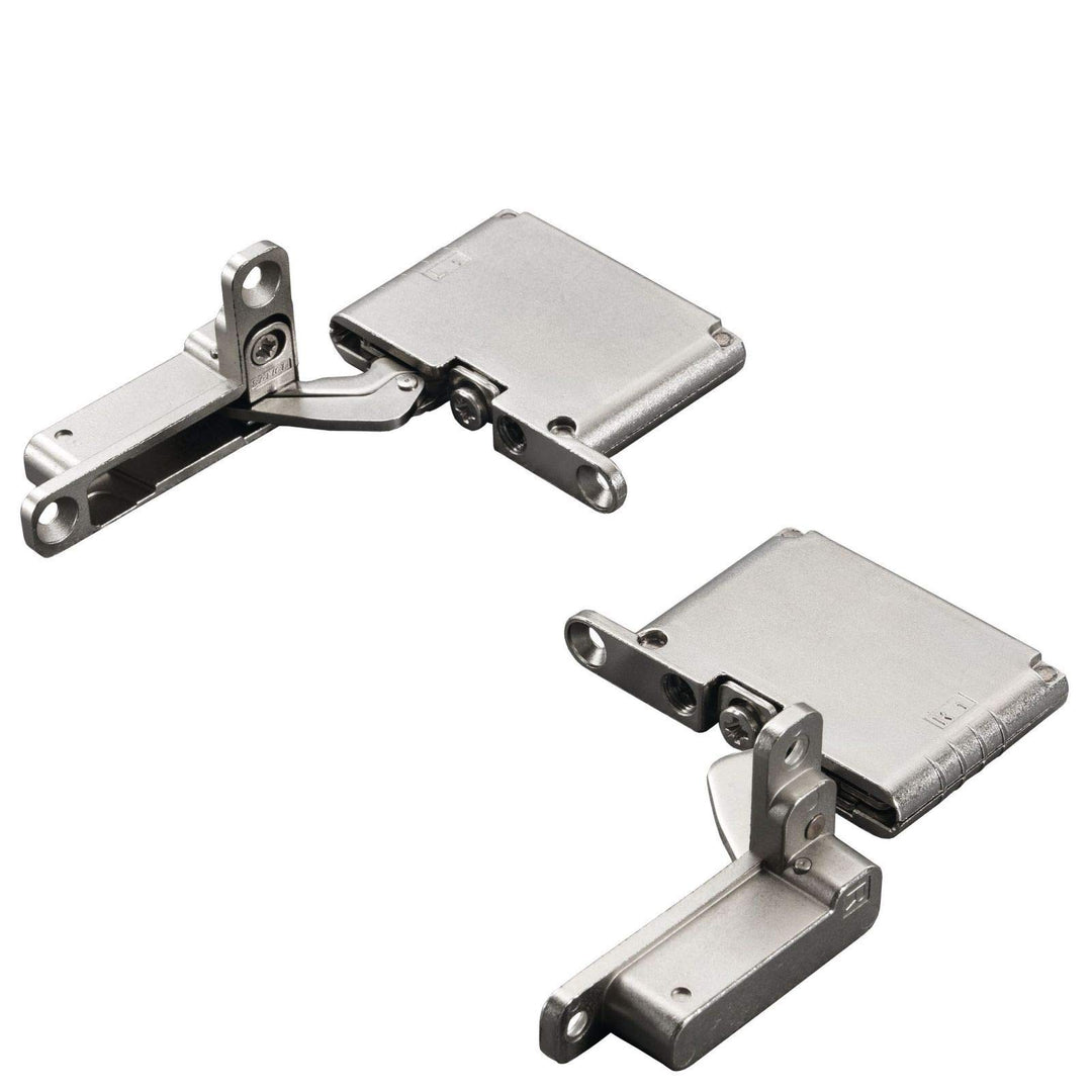 1 Paar Salice AIR Scharnier mit Push Open Funktion 105° Nickel matt zum Einlassen in Front und Korpu