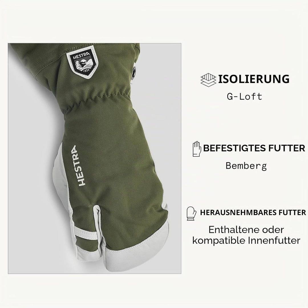 HESTRA Sundborn Handschuh 9 Oliv, 9 Oliv