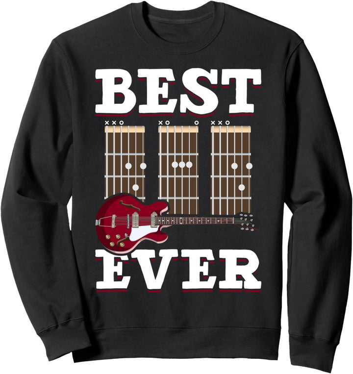 Rock Musikinstrument Gitarrist Papa Musiker Vatertag Gitarre Sweatshirt