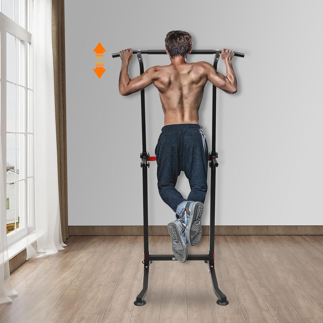 Station Klimmzug Bar, Power Tower Fitness Pull Up, Kraftstation Klimmzugstange Trainingsgeräte Geeig