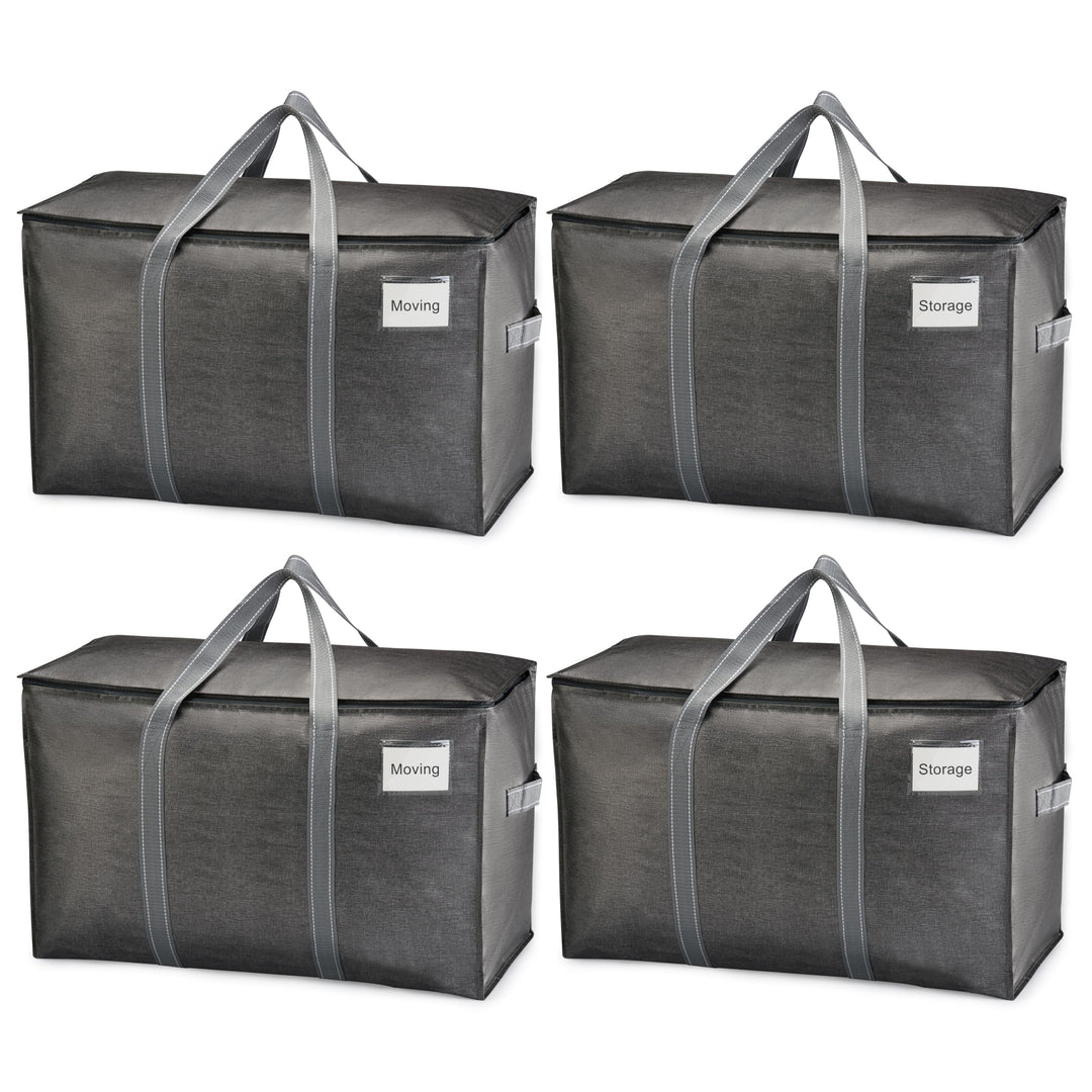 VENO 102 Liter Grosse Aufbewahrungstasche, Aufbewahrungsbox mit Deckel, Starke Griffe Umzugstaschen
