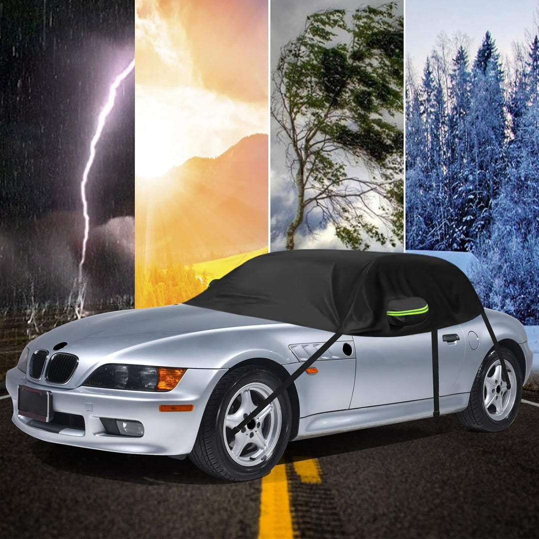 Autoabdeckung Wasserdicht Ersatz für BMW Z3 E36/7 1996–2002, Halbgarage, Autohülle Autoplane, Winddi