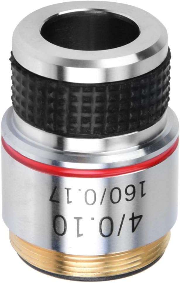 Mikroskoplinse, 4X 185 Biologisches Mikroskop Achromatische Objektive Linse 160/0,17 5 × 5 × 5 cm Be