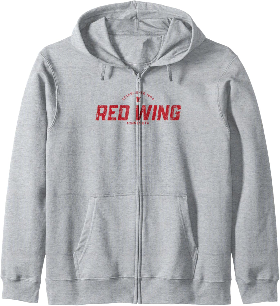 Red Wing Minnesota MN Sportlogo im Vintage-Stil, Rot Kapuzenjacke