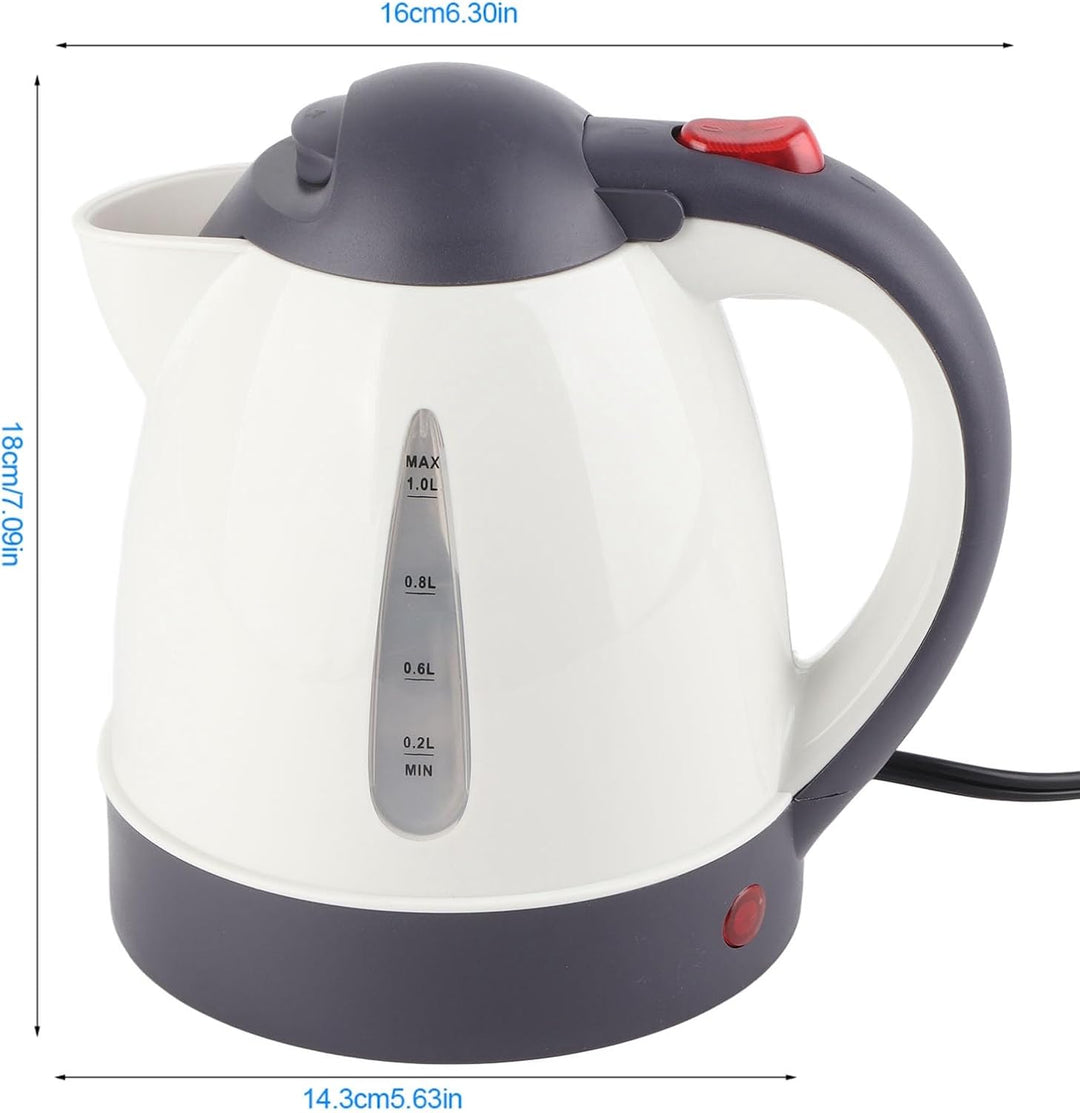 Wasserkocher 24V für LKW, 1000ml Wasserkocher Auto Tragbare Reisewasserkocher Schneller Warmwasserbe